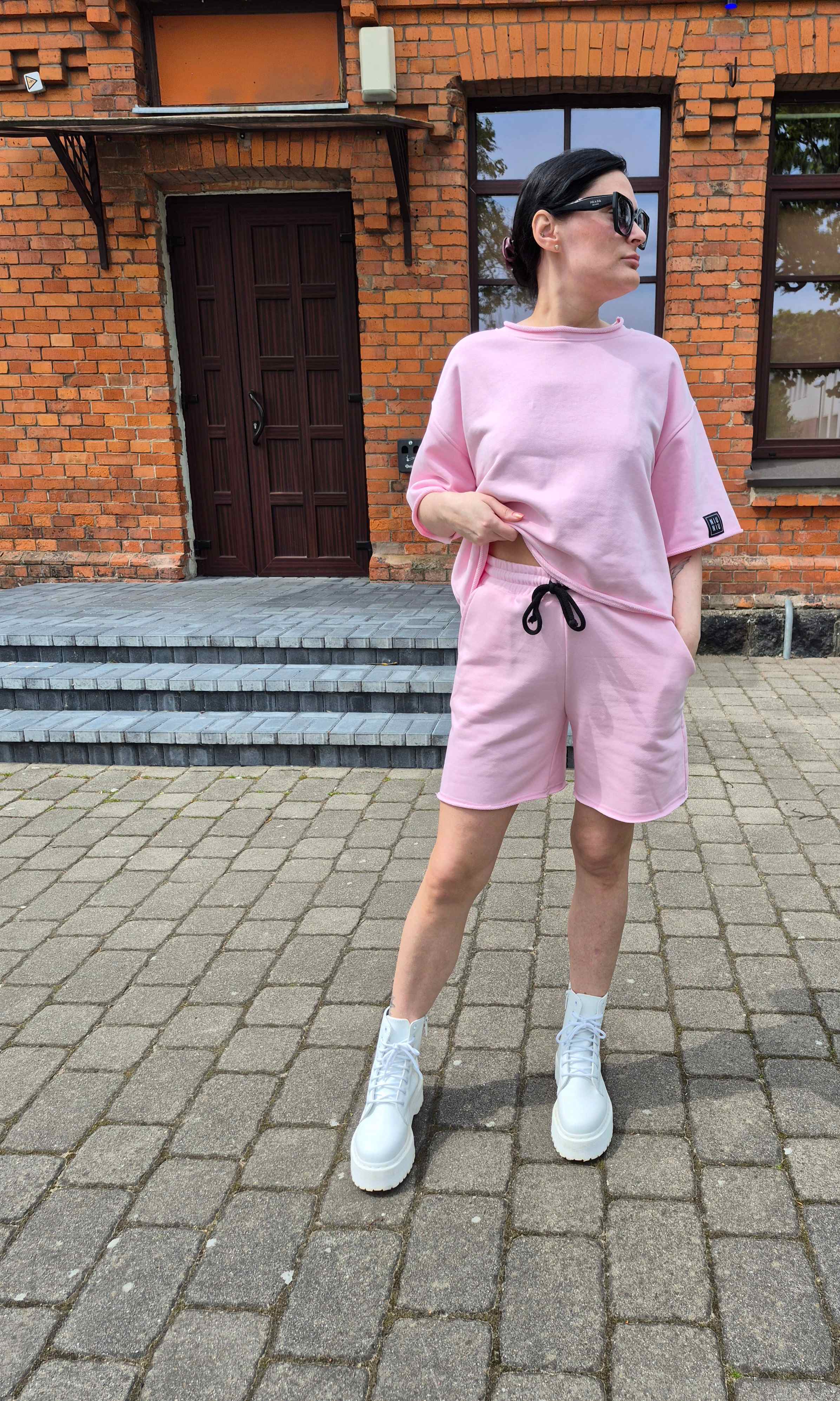 Džemperis trumpomis rankovėmis /Sweet dreams pink