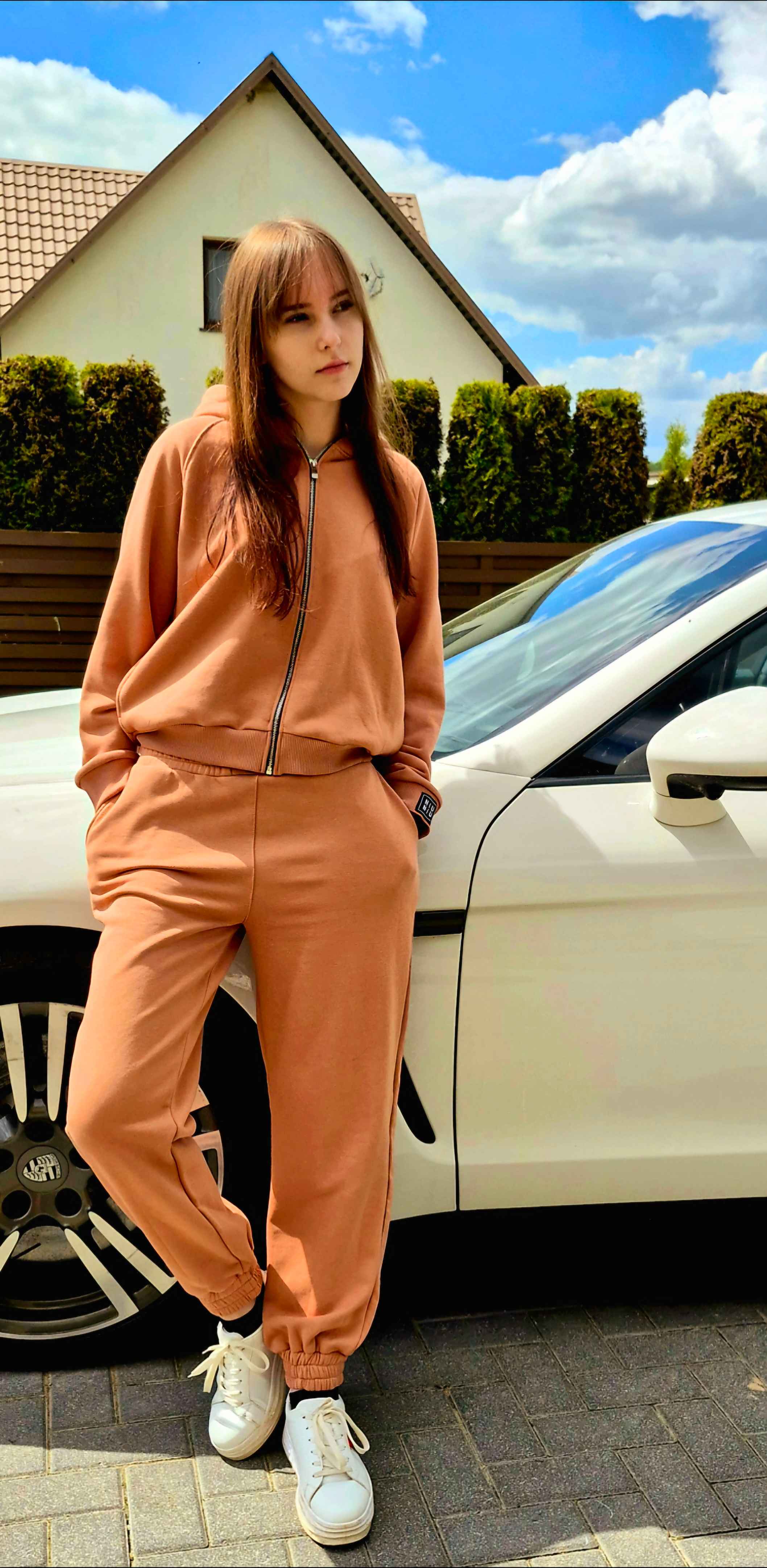 Kelnės Joggers/ Mocha Mousse