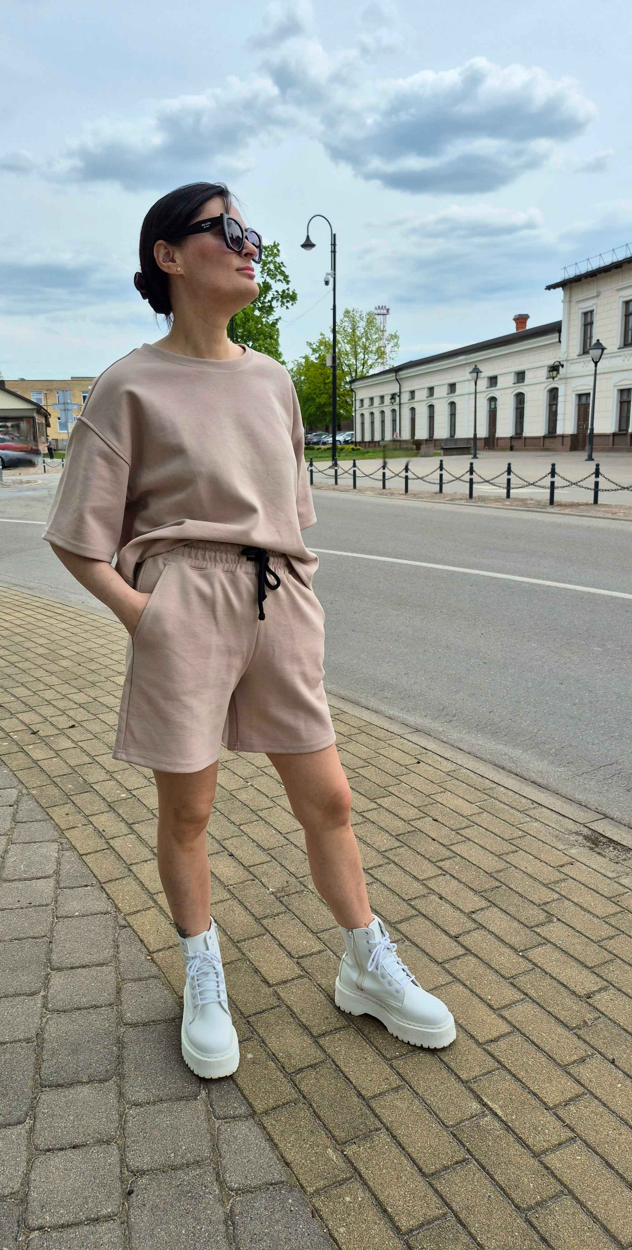 Marškinėliai "Weekend" + šortai Nude Stone
