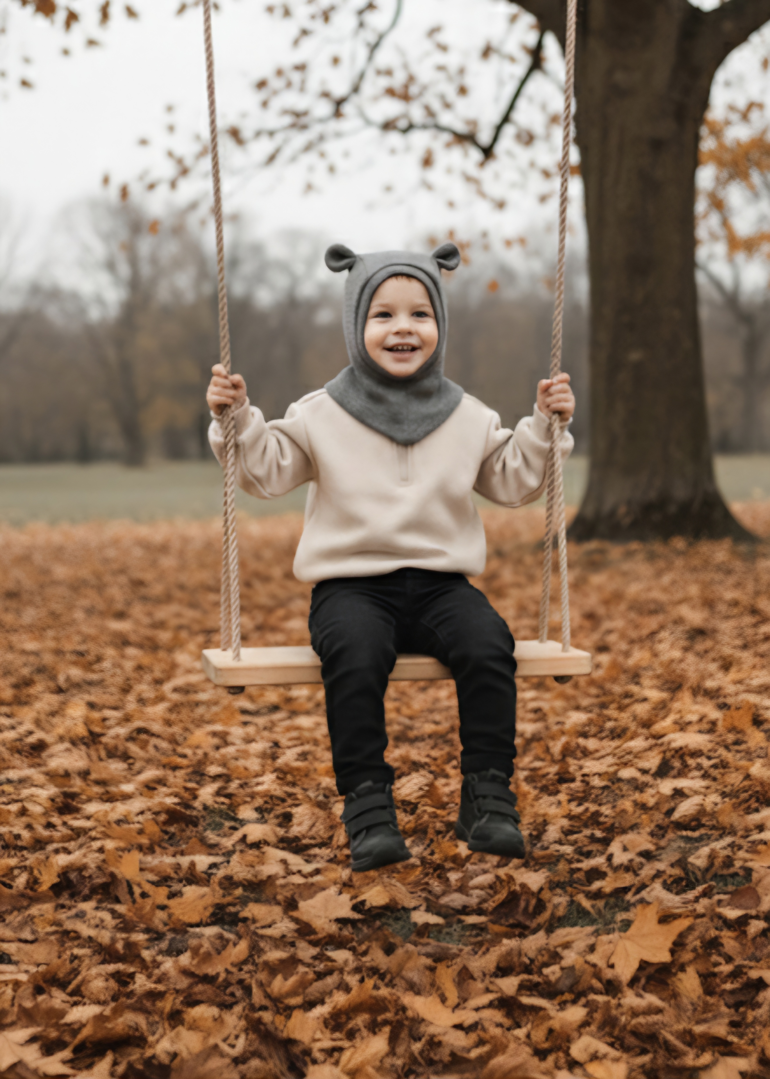 MERINO VILNOS ŠALMUKAS pilko melandžo "MEŠKIS"