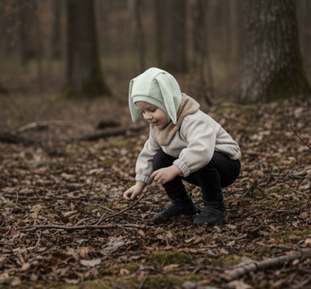 MERINO VILNOS ŠALMUKAS mėtos melandžas "ZUIKIS"